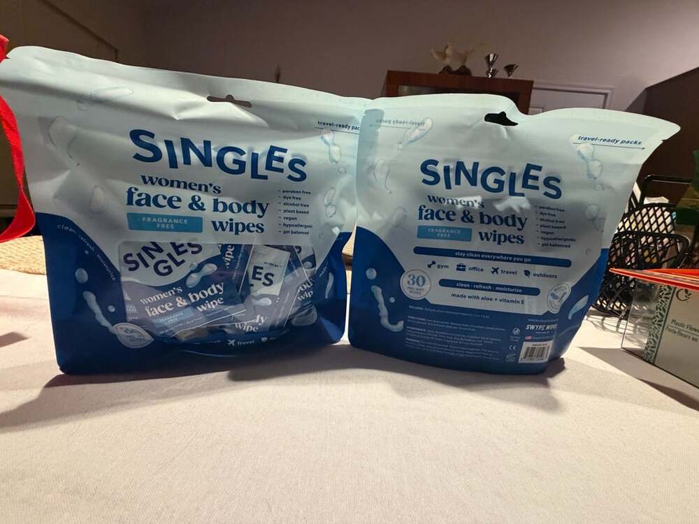 Swype Wipes Singles Women's Face And Body Wipes 30 Count Fragrance Free -- 2 Pac